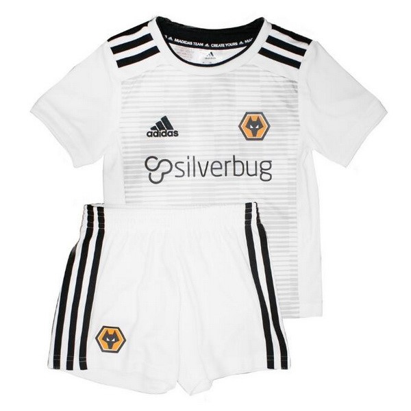 Maillot Football Wolves Exterieur Enfant 2018-19 Blanc